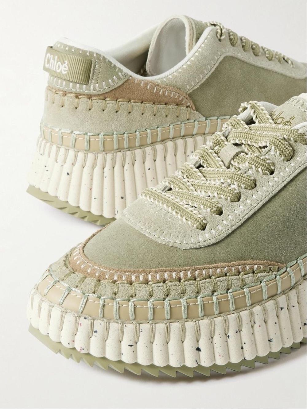 Size 38 Chloe Nama sneakers in green